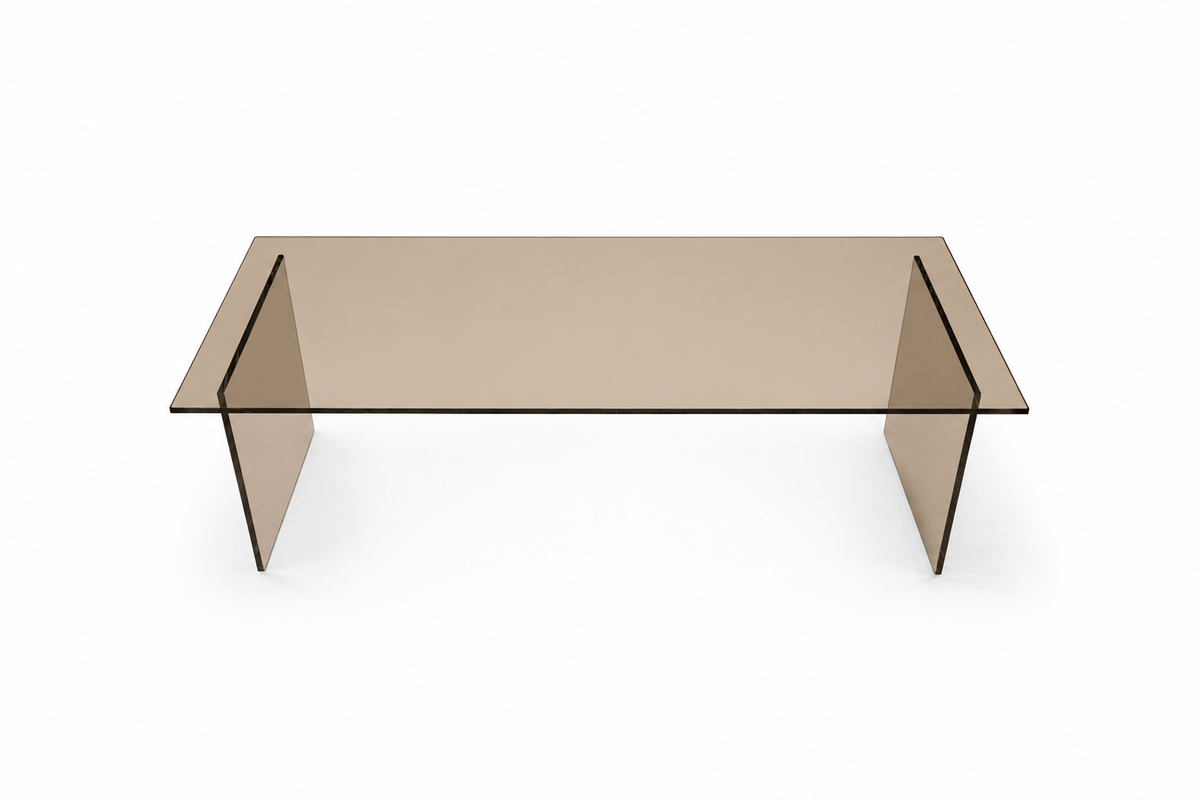 Glass Coffee Table (Bronze)