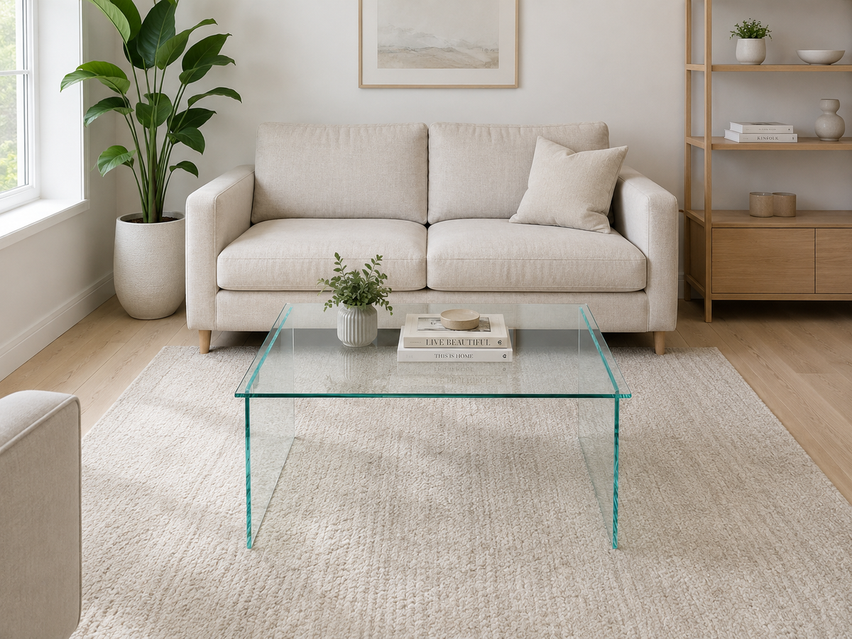 Square Coffee Table (Extra Clear)